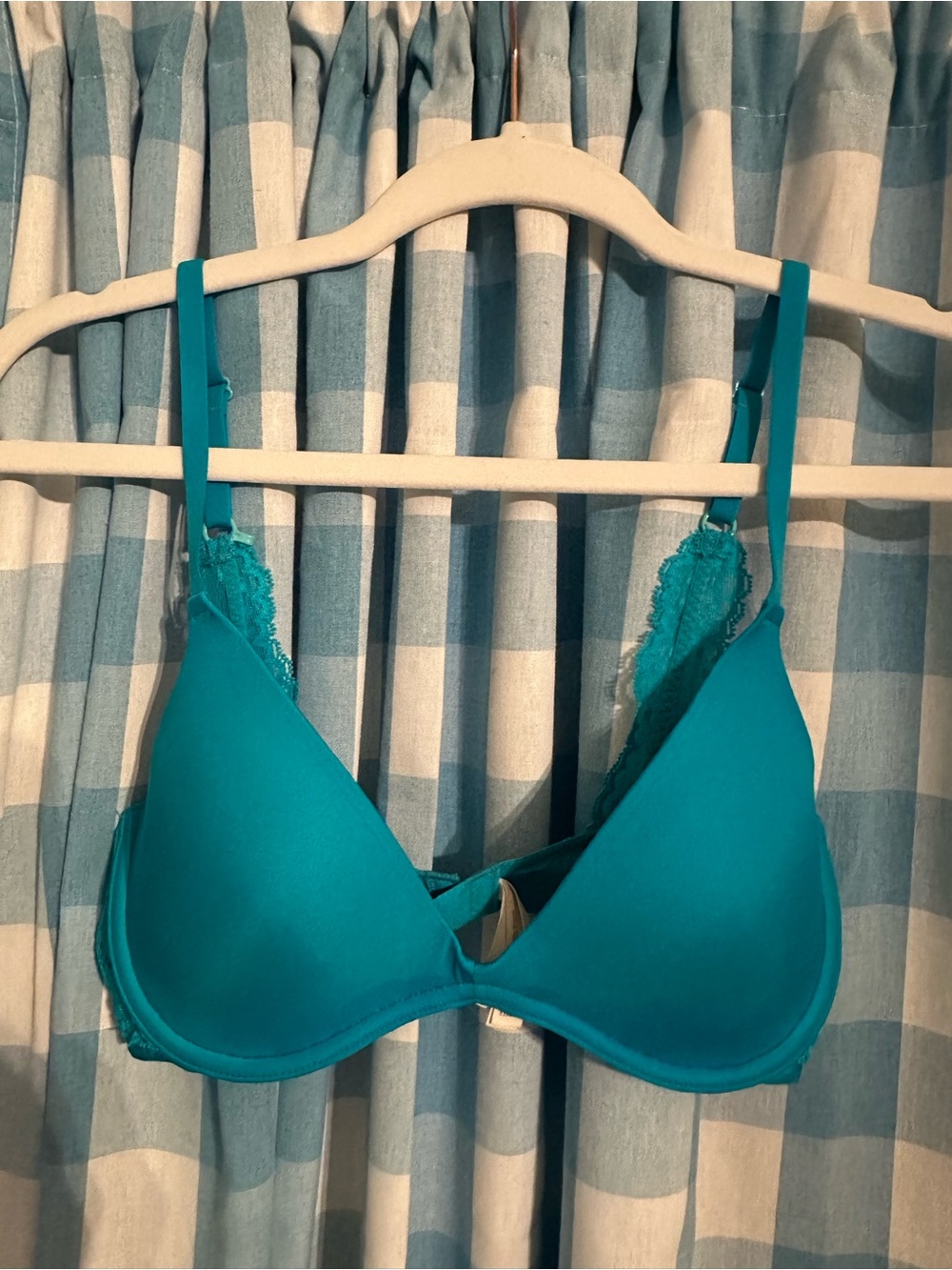 Turquoise Blue Lace-Back Push-Up Bra - Women Intimates & Sleepwear